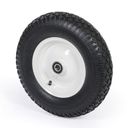 Dušové koleso TENTE 400 mm, kovový disk, čierne pneu