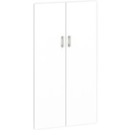Dvere pre regály PRIMO KOMBI, výška 1470 mm, na 3 police, biela