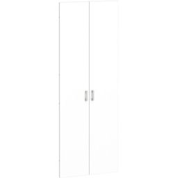 Dvere pre regály PRIMO KOMBI, výška 2206 mm, na 5 políc, biela