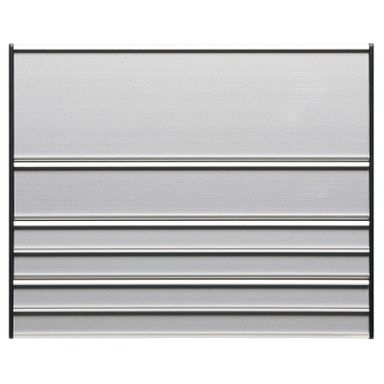 Dverná tabuľka pre papierové menovky, 187 x 156 mm, 1+5 riadkov