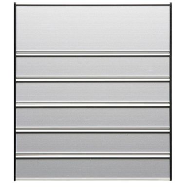 Dverná tabuľka pre papierové menovky, 187 x 218 mm, 1+5 riadkov