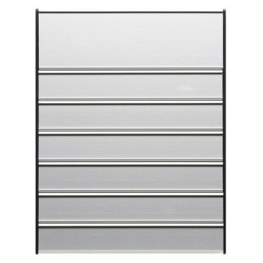 Dverná tabuľka pre papierové menovky, 187 x 250 mm, 1+6 riadkov