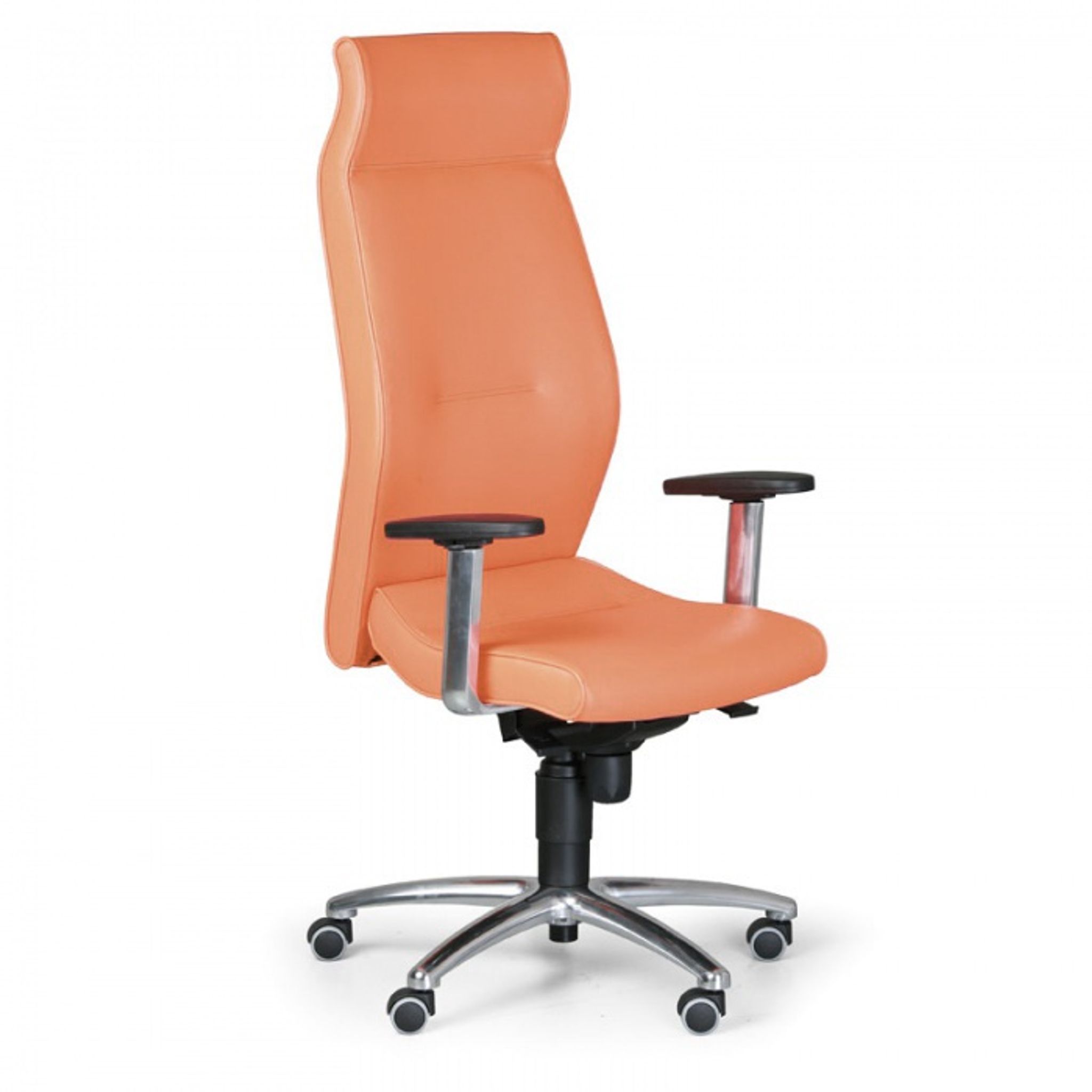 Echtleder-Chefssssel Leder MEGA, orange