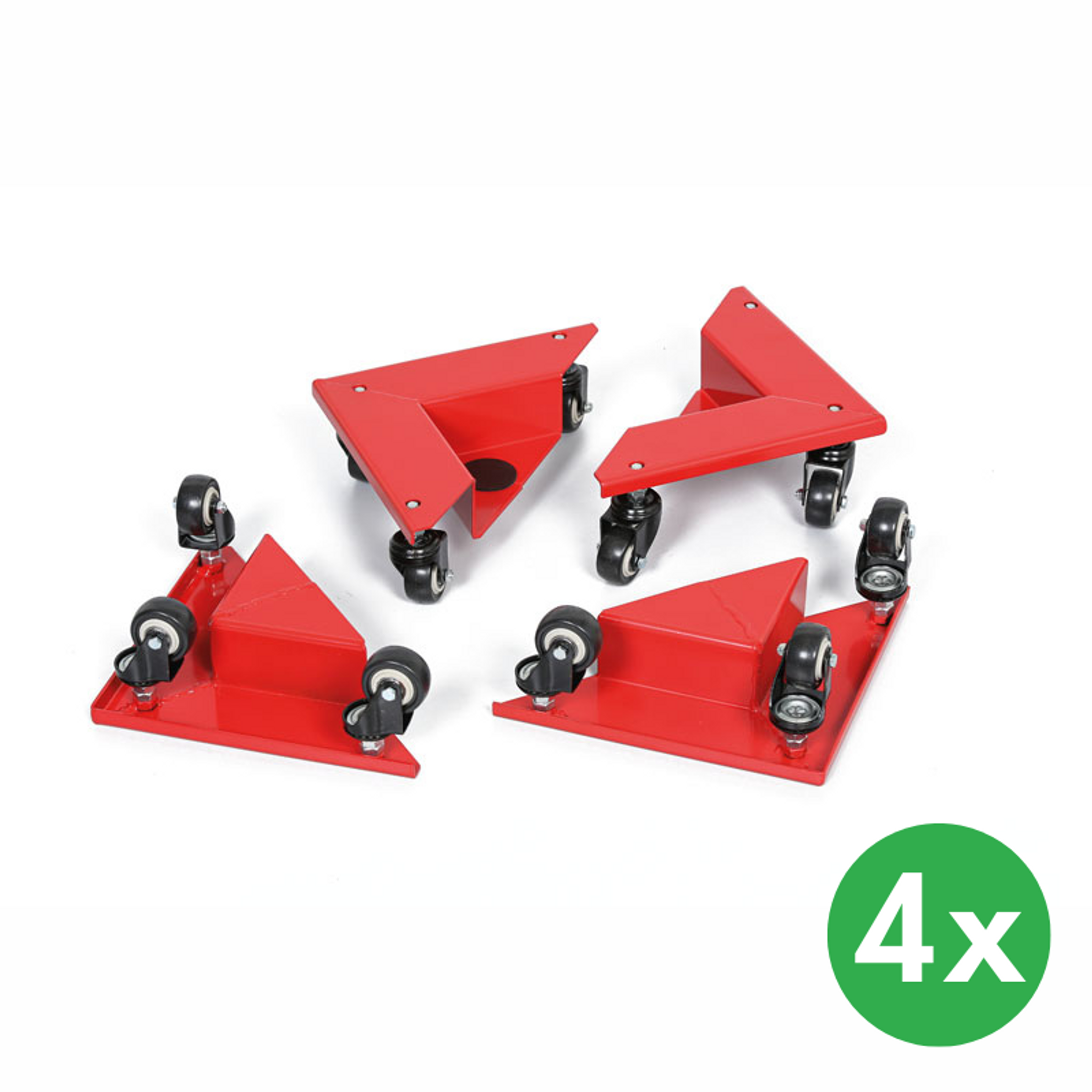 Eckfahrbühnen, 4er-Set, Tragkraft 600 kg