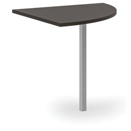 Eckverbreiterung für PRIMO Bürotische, 800 mm, Wenge