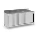 Edelstahl-Arbeitstisch mit Schrank, 1800 x 700 x 850 mm