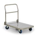 Edelstahl-Etagenwagen, klappbar, 400 kg, 900 x 600 mm