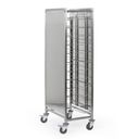 Edelstahl-Tablettwagen mit Seitenwänden, 12 Ebenen, 1720 x 429 x 650 mm