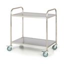 Edelstahl-Tischwagen, 2 Etagen, 860 x 540 mm