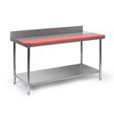 Edelstahltisch mit Schneidebrett, 1500 x 700 x 850 mm