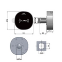 Elektronisches RFID-Schloss, Gewinde M18, Länge 20 mm
