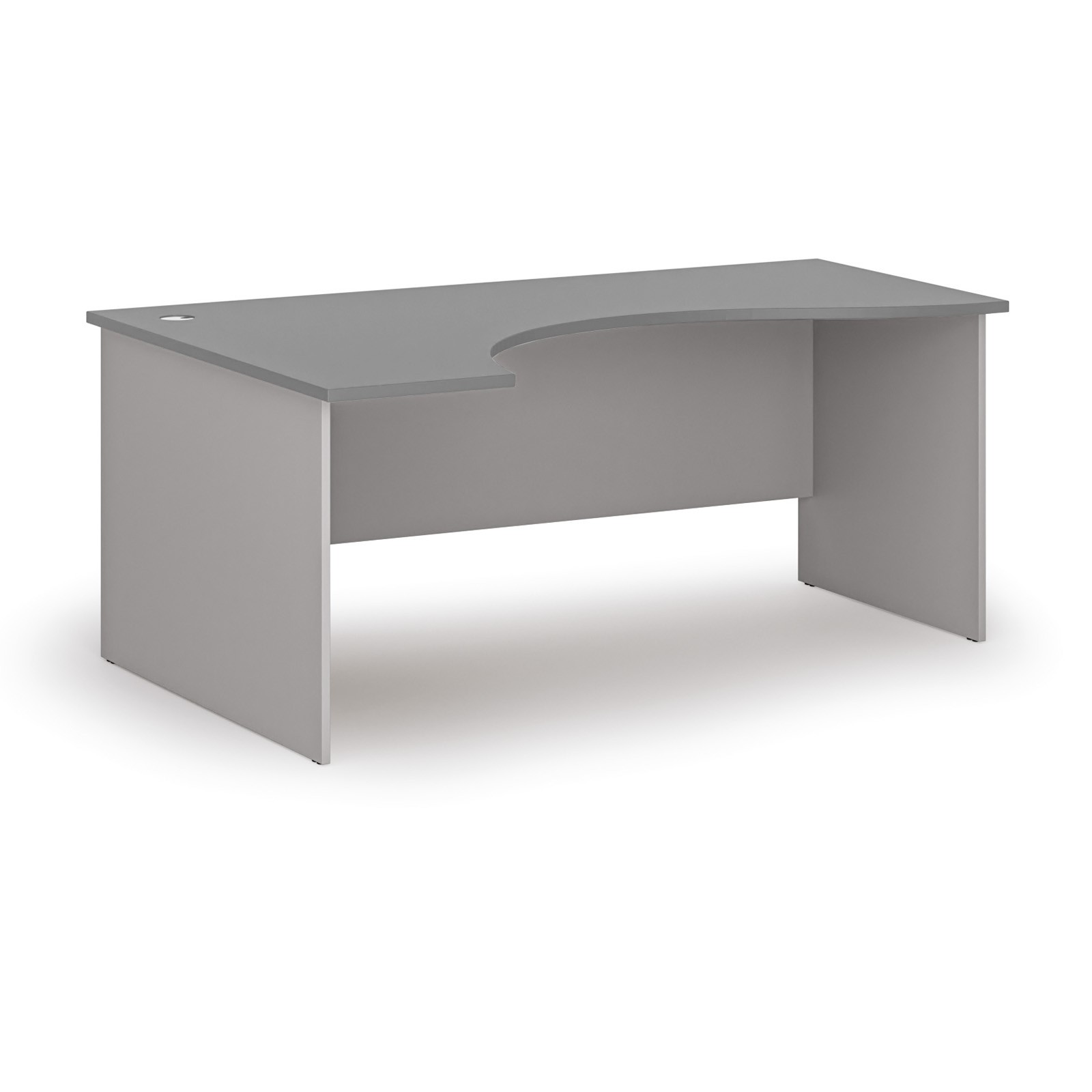 Fotografia produktu: Ergonomický kancelársky písací stôl PRIMO GRAY, 180x120 cm, ľavý, sivá/grafit