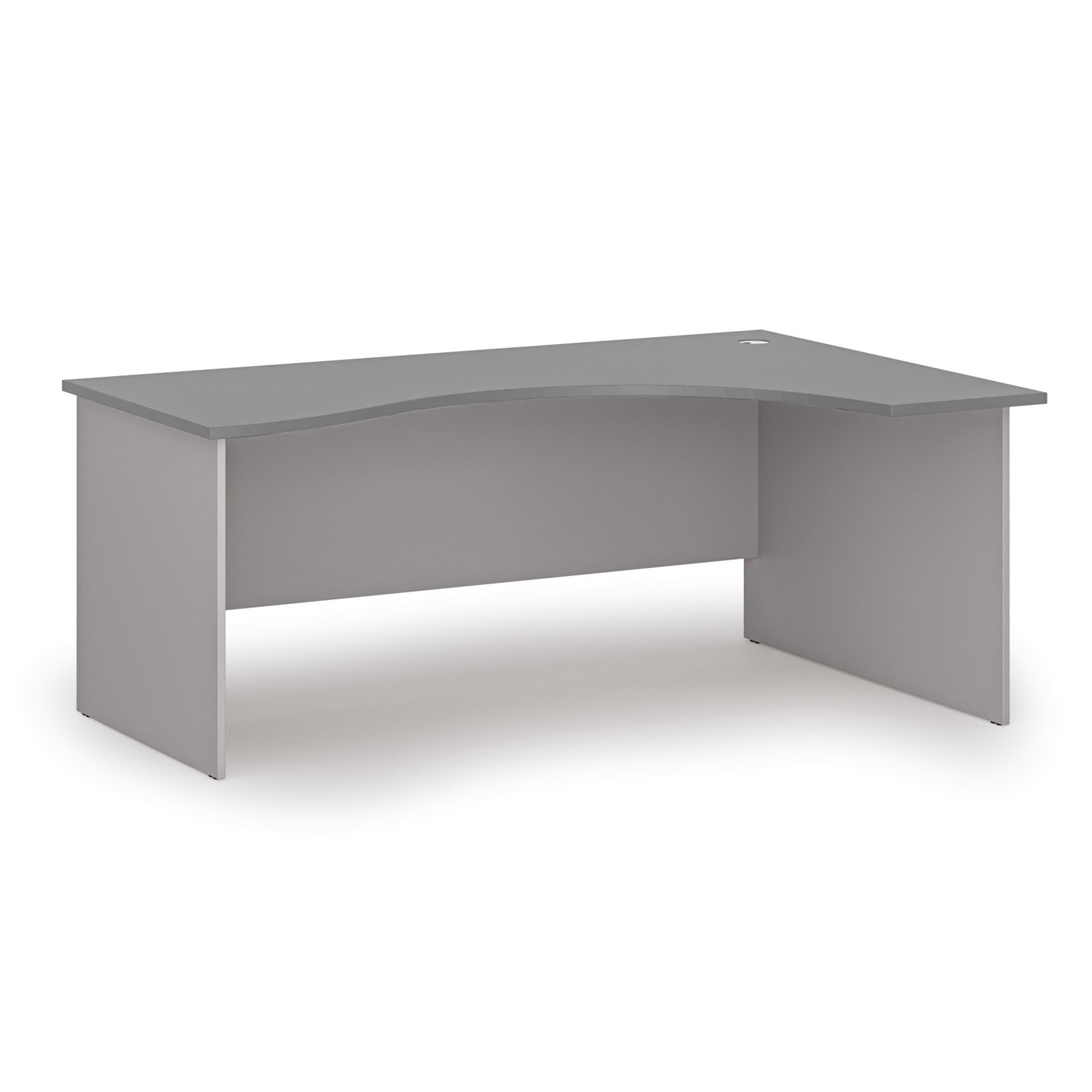 Fotografia produktu: Ergonomický kancelársky písací stôl PRIMO GRAY, 180x120 cm, pravý, sivá/grafit