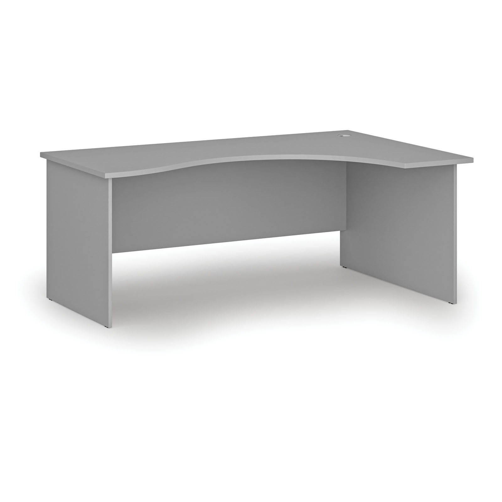 Fotografia produktu: Ergonomický kancelársky písací stôl PRIMO GRAY, 180x120 cm, pravý, sivá