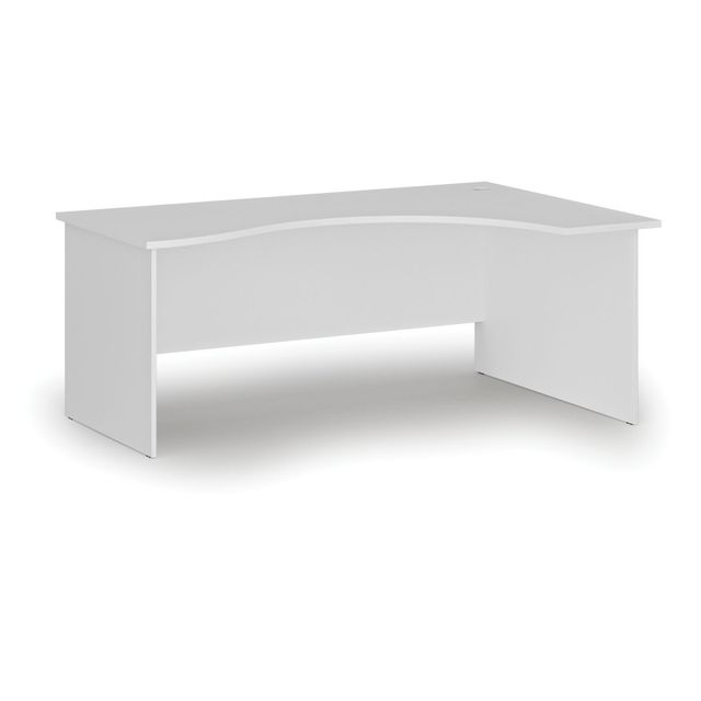 Ergonomický kancelářský pracovní stůl PRIMO WHITE, 1800 x 1200 mm, pravý, bílá