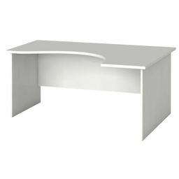 Ergonomický kancelářský psací stůl PRIMO, 160x120 cm, pravý, bílá