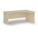 Ergonomický kancelářský psací stůl PRIMO WOOD, 180x120 cm, pravý, bříza