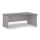 Ergonomischer Bürotisch PRIMO GRAY, 180x120 cm, rechts, grau/Graphit