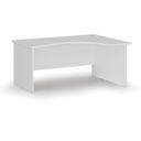 Ergonomischer Bürotisch PRIMO WHITE, 160x120 cm, rechts, weiß