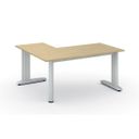 Ergonomischer Eckschreibtisch PRIMO FLEXIBLE, 160x140 cm, Birke