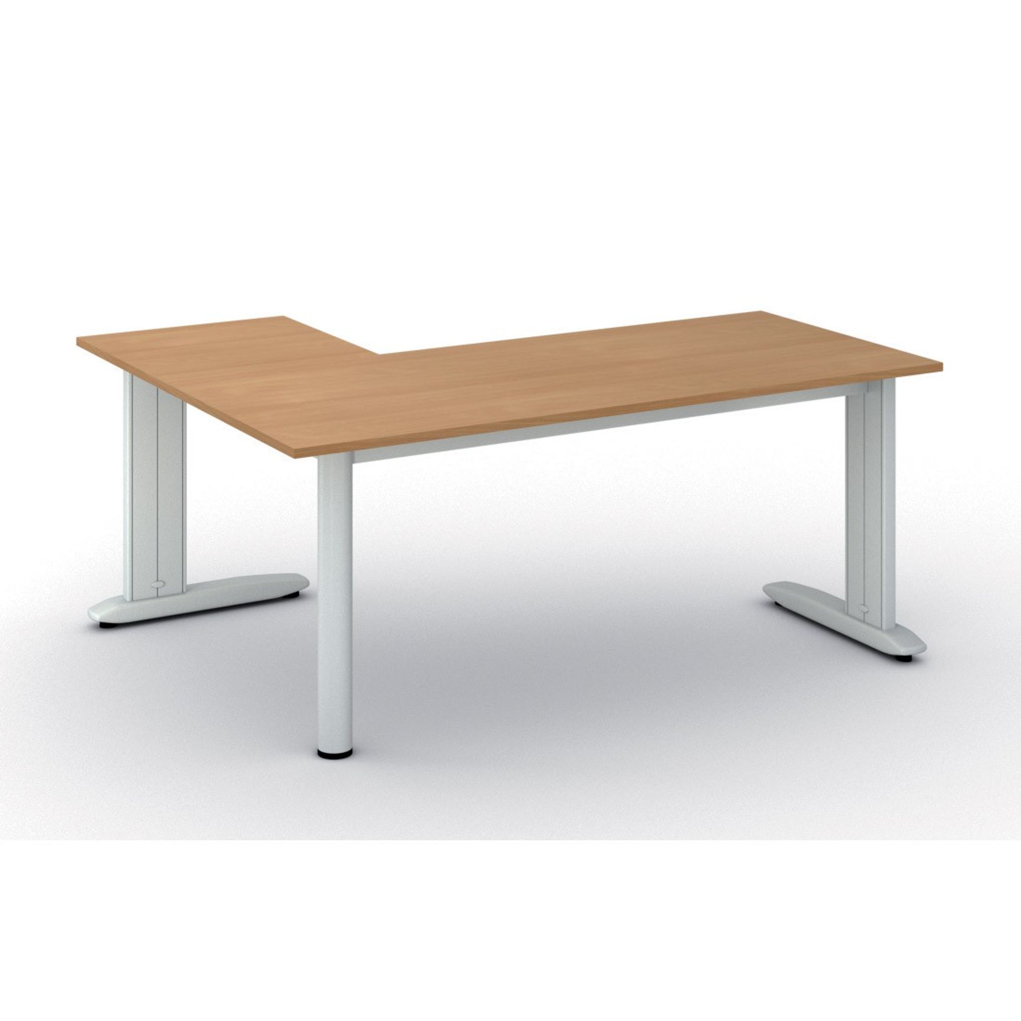 Ergonomischer Eckschreibtisch PRIMO FLEXIBLE, 180x140 cm