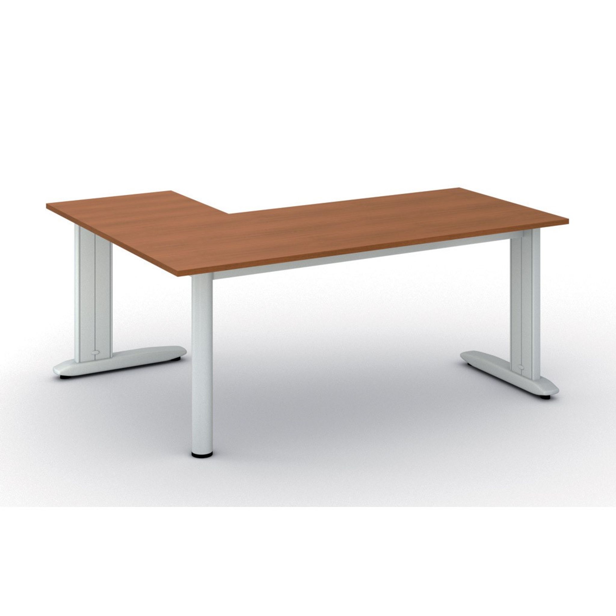 Ergonomischer Eckschreibtisch PRIMO FLEXIBLE, 180x140 cm, Kirschbaum