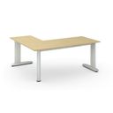 Ergonomischer Eckschreibtisch PRIMO FLEXIBLE, 180x160 cm, Birke