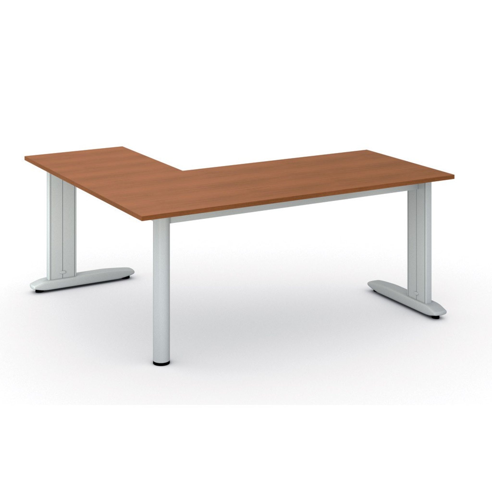 Ergonomischer Eckschreibtisch PRIMO FLEXIBLE, 180x160 cm, Kirschbaum