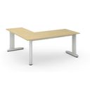 Ergonomischer Eckschreibtisch PRIMO FLEXIBLE, 180x180 cm, Birke