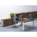 Ergonomischer Eckschreibtisch PRIMO FLEXIBLE, 180x180 cm, Birke