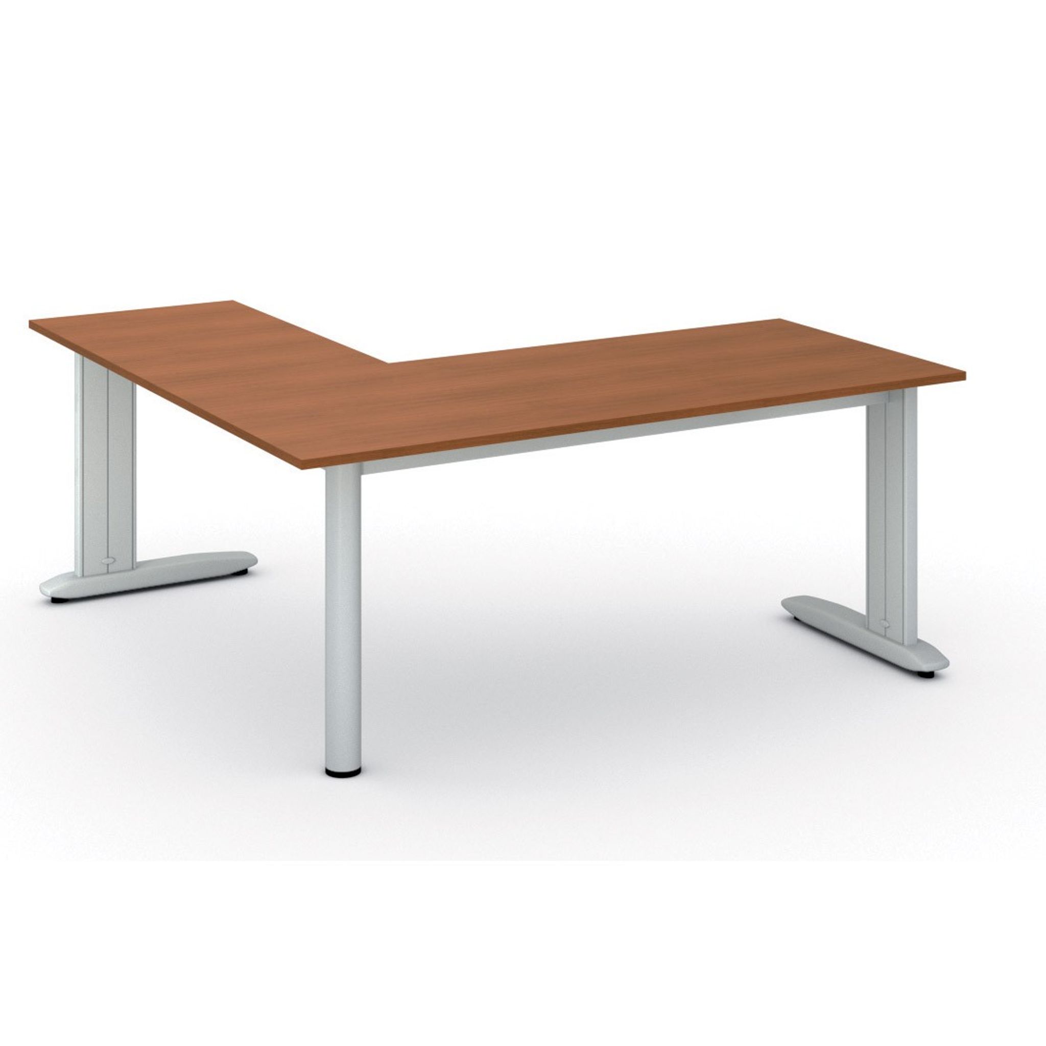 Ergonomischer Eckschreibtisch PRIMO FLEXIBLE, 180x180 cm, Kirschbaum