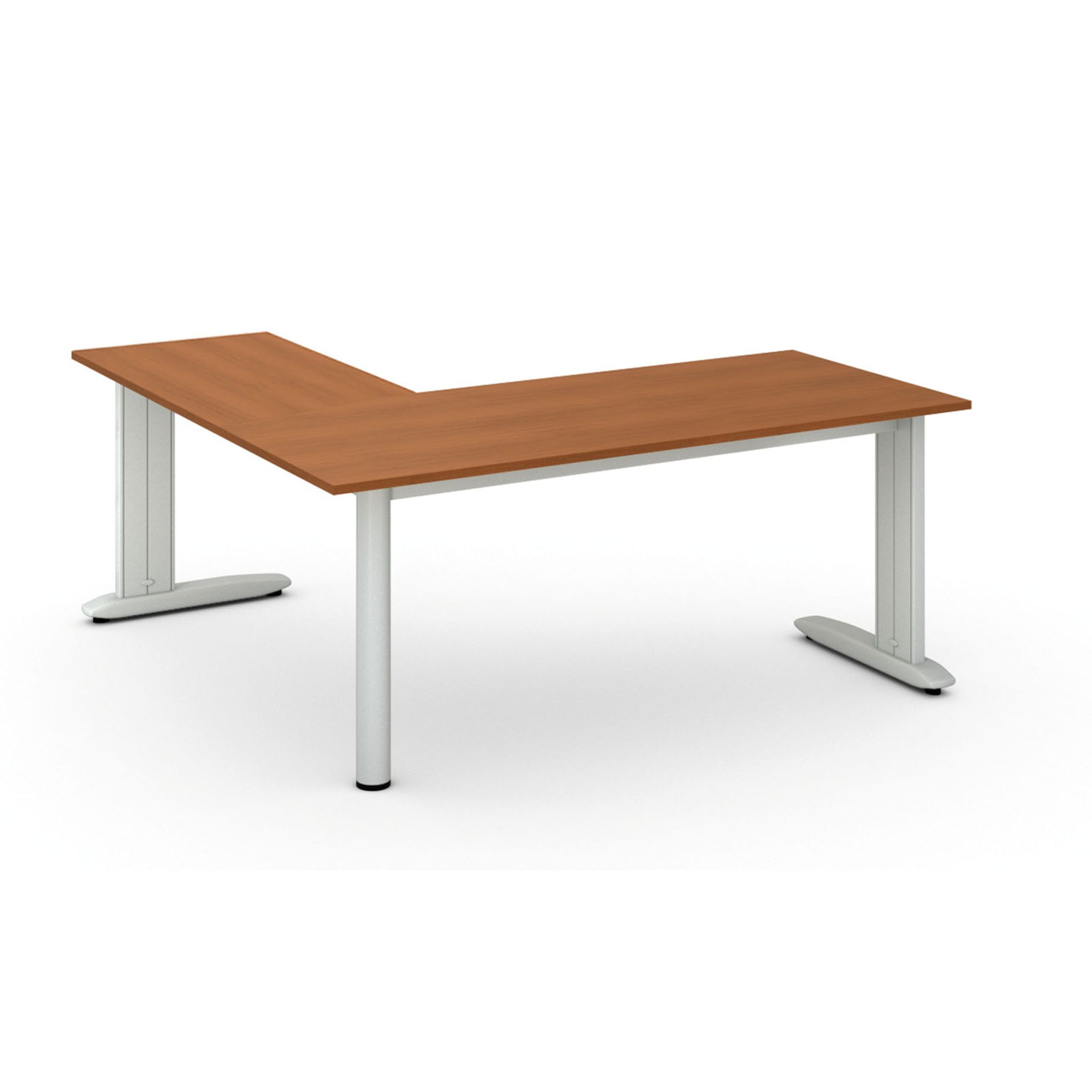 Ergonomischer Eckschreibtisch PRIMO FLEXIBLE, 180x180 cm, Kirschbaum