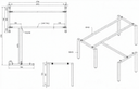 Ergonomischer Eckschreibtisch PRIMO SQUARE, 180x180 cm, Buche