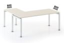 Ergonomischer Eckschreibtisch PRIMO SQUARE, 180x180 cm, Kirschbaum
