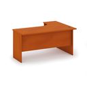 Ergonomischer Schreibtisch MIRELLI, links, Kirschbaum