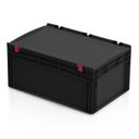 ESD Eurobox mit Deckel 600 x 400 x 285 mm ESD Eurobox mit Deckel 600 x 400 x 285 mm