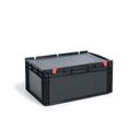 ESD Eurobox mit Deckel 600 x 400 x 285 mm ESD Eurobox mit Deckel 600 x 400 x 285 mm