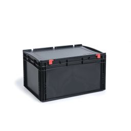 ESD Eurobox mit Deckel 600 x 400 x 335 mm