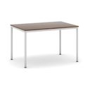 Esstisch, 1200 x 800 mm, Tischgestell grau, Nussbaum
