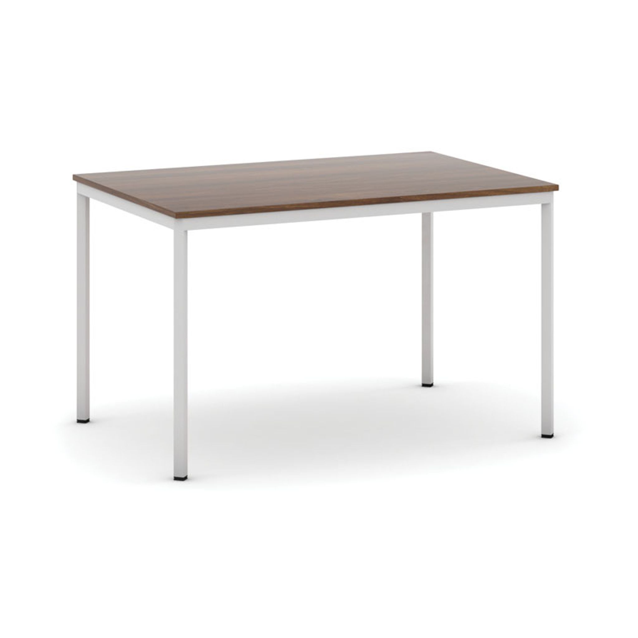 Esstisch, 1200 x 800 mm, Tischgestell grau, Nussbaum