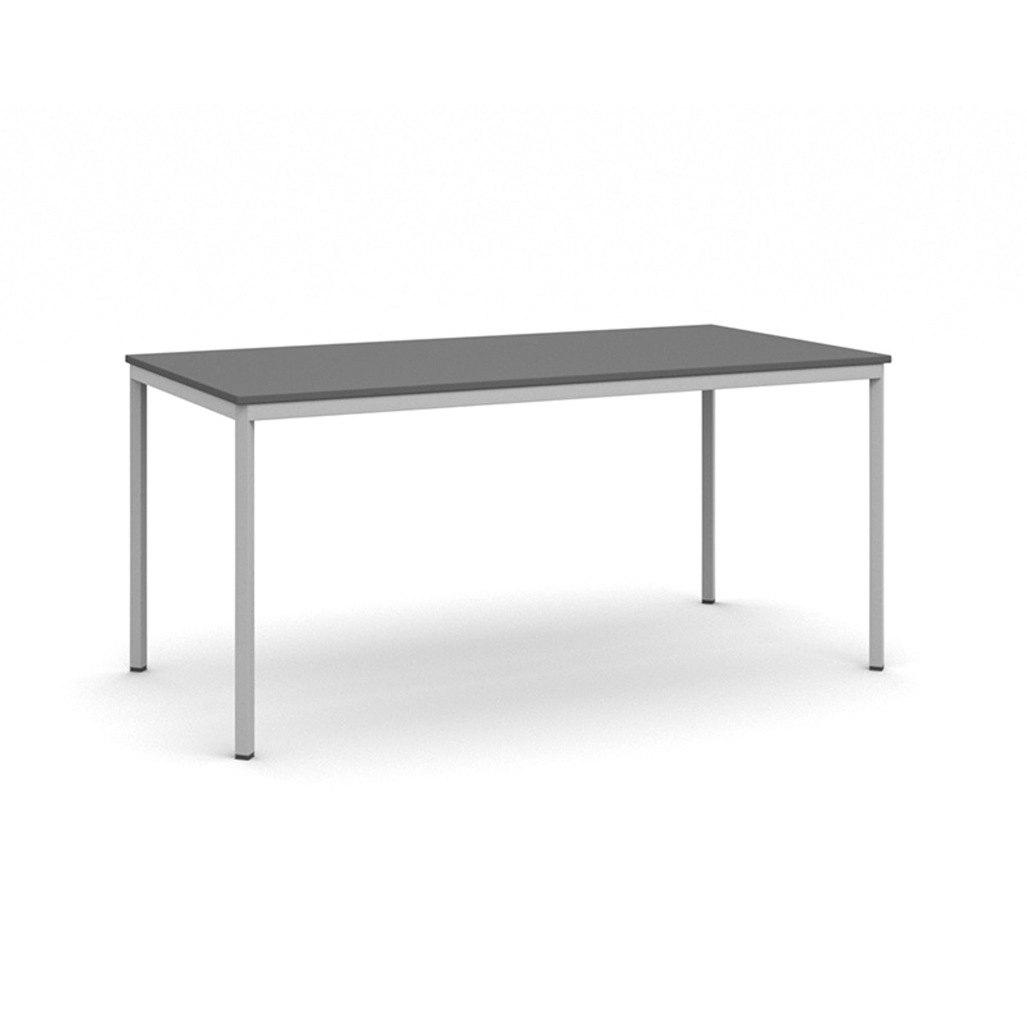Esstisch, 1600 x 800 mm, Gestell grau, Graphit
