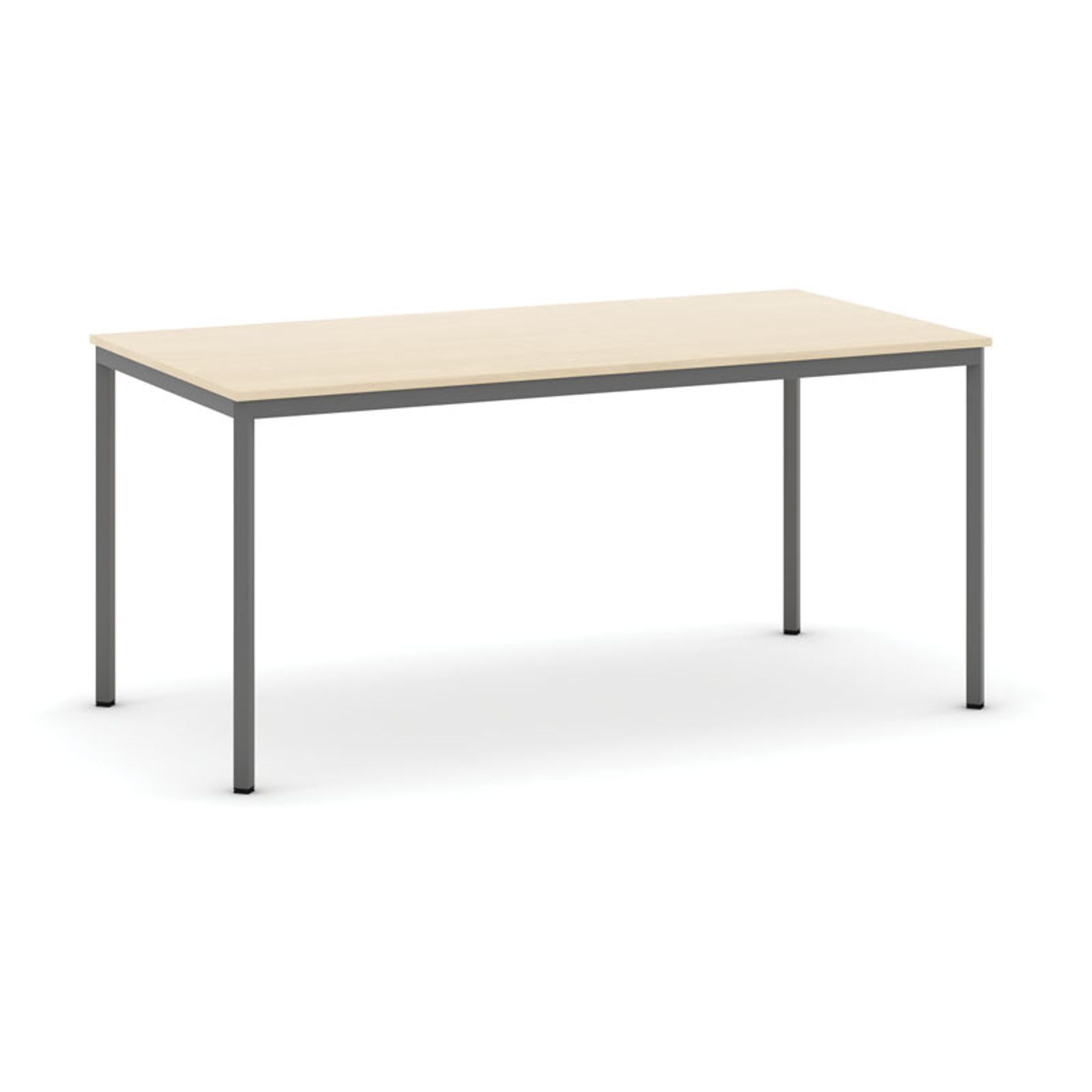 Esstisch, 1600 x 800 mm, Tischgestell dunkelgrau, Birke