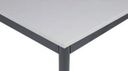 Esstisch, 1600 x 800 mm, Tischgestell dunkelgrau, grau