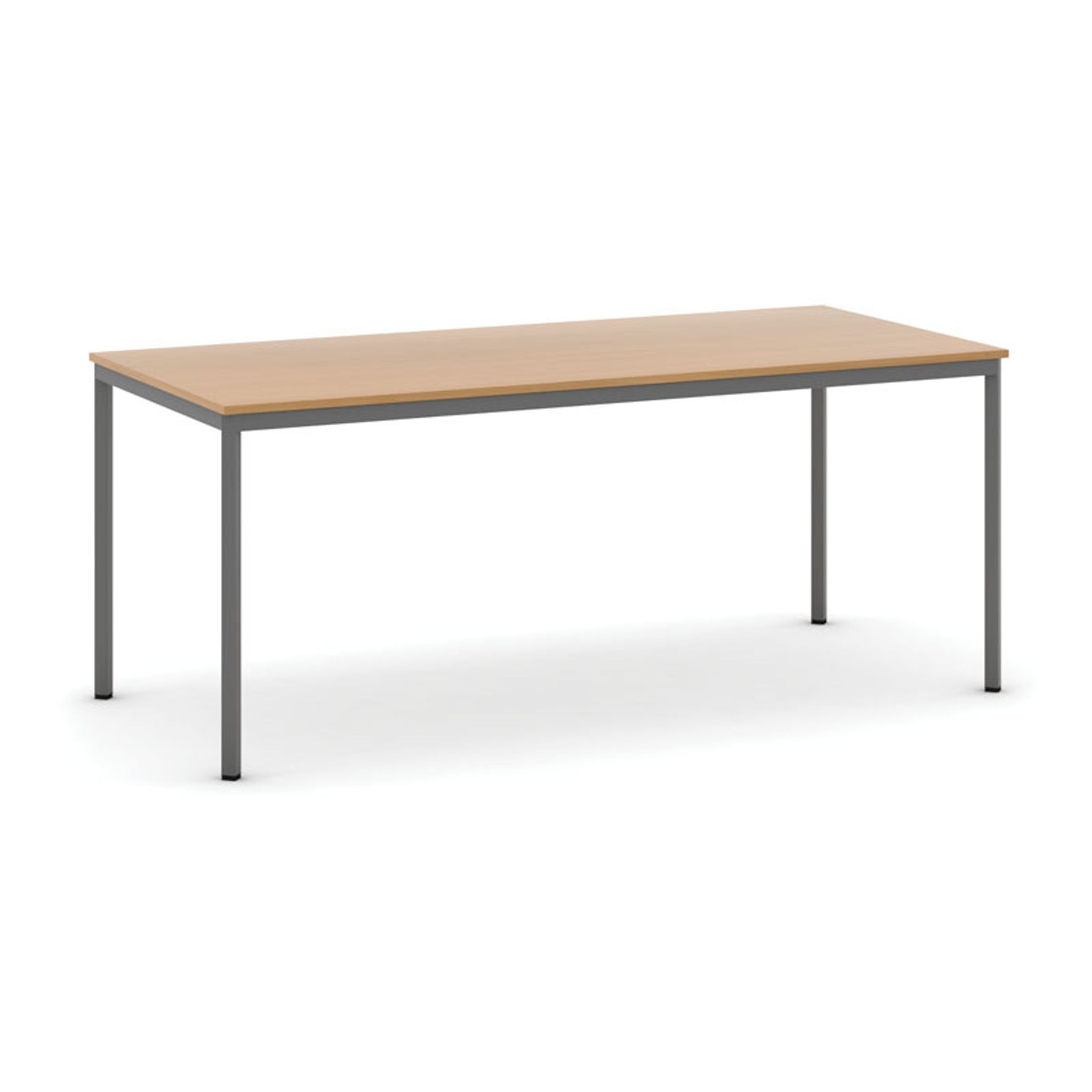 Esstisch, 1800 x 800 mm, Tischgestell dunkelgrau, Buche