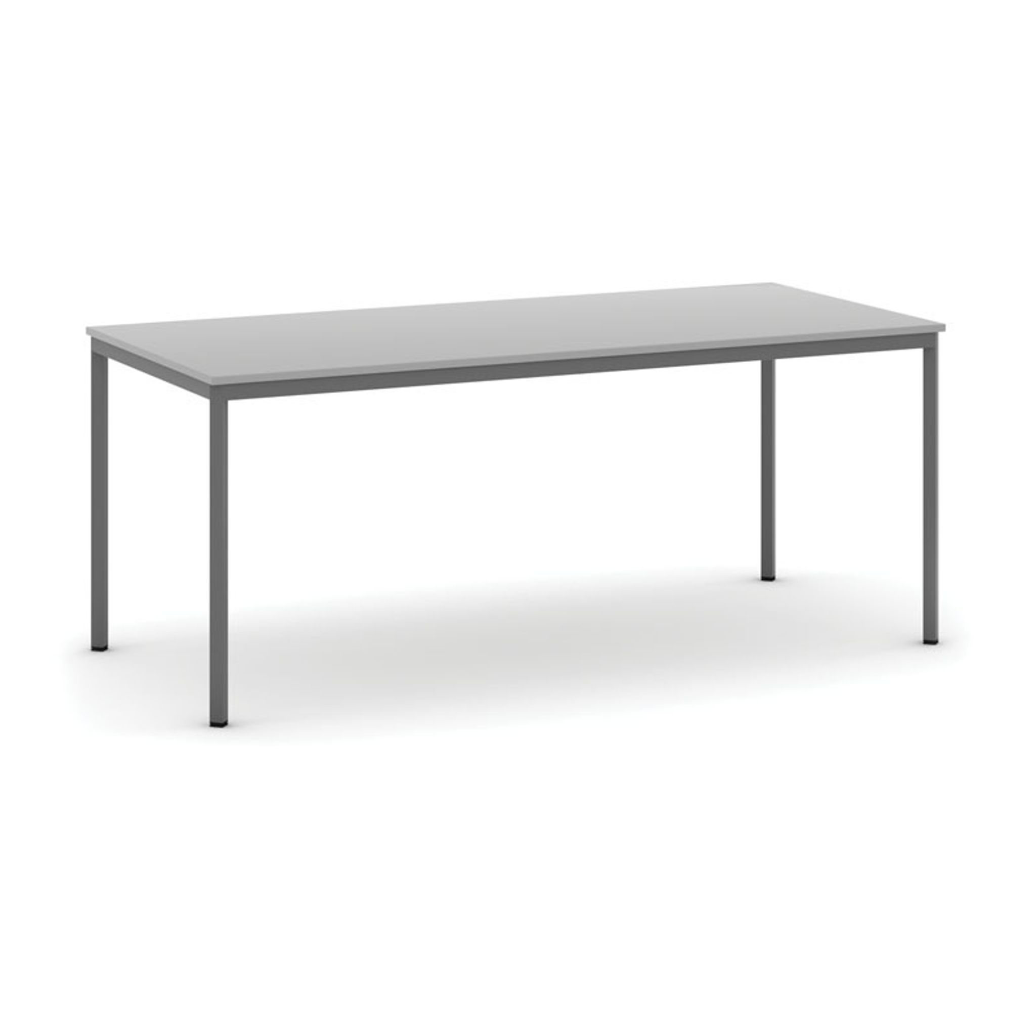 Esstisch, 1800 x 800 mm, Tischgestell dunkelgrau, grau
