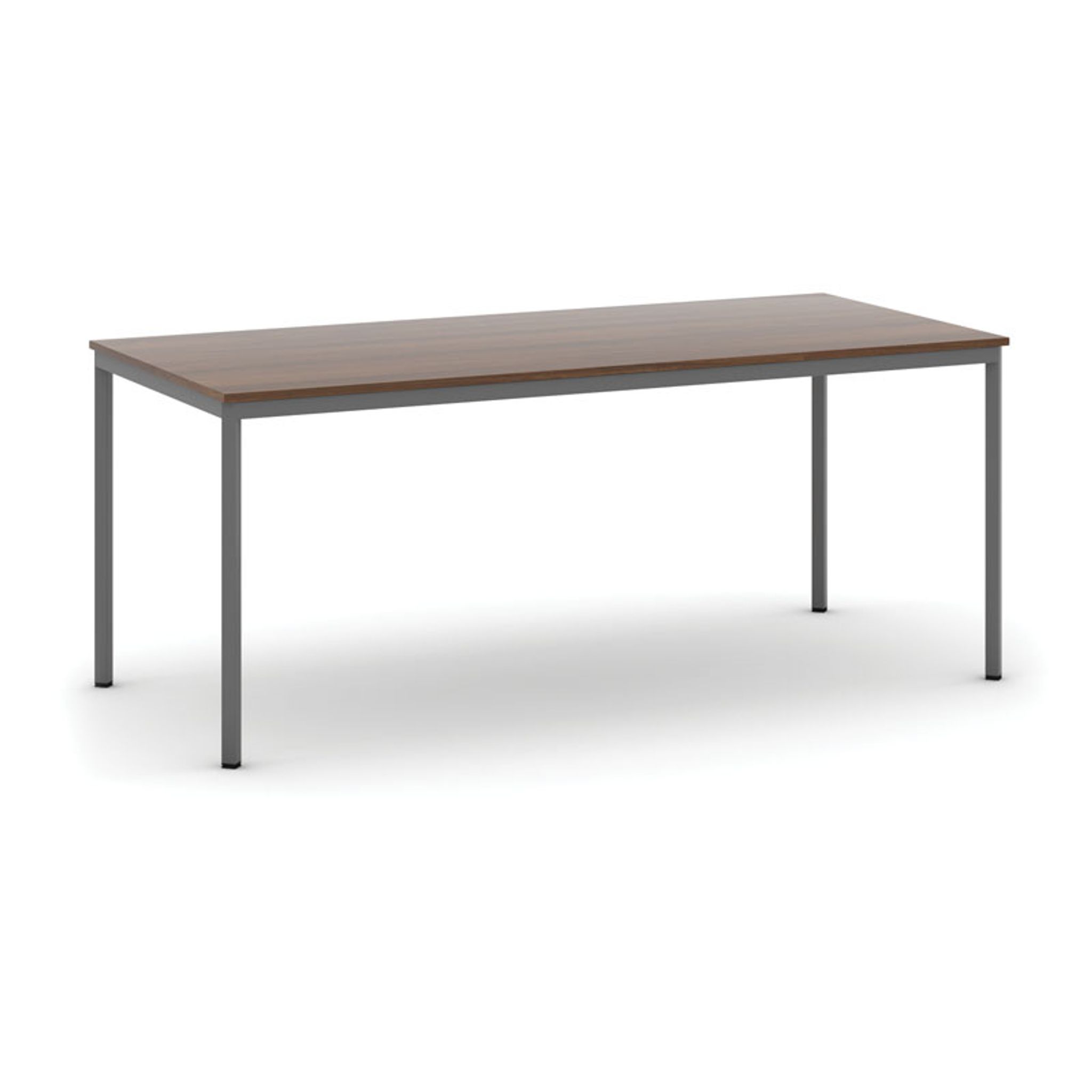 Esstisch, 1800 x 800 mm, Tischgestell dunkelgrau, Nussbaum