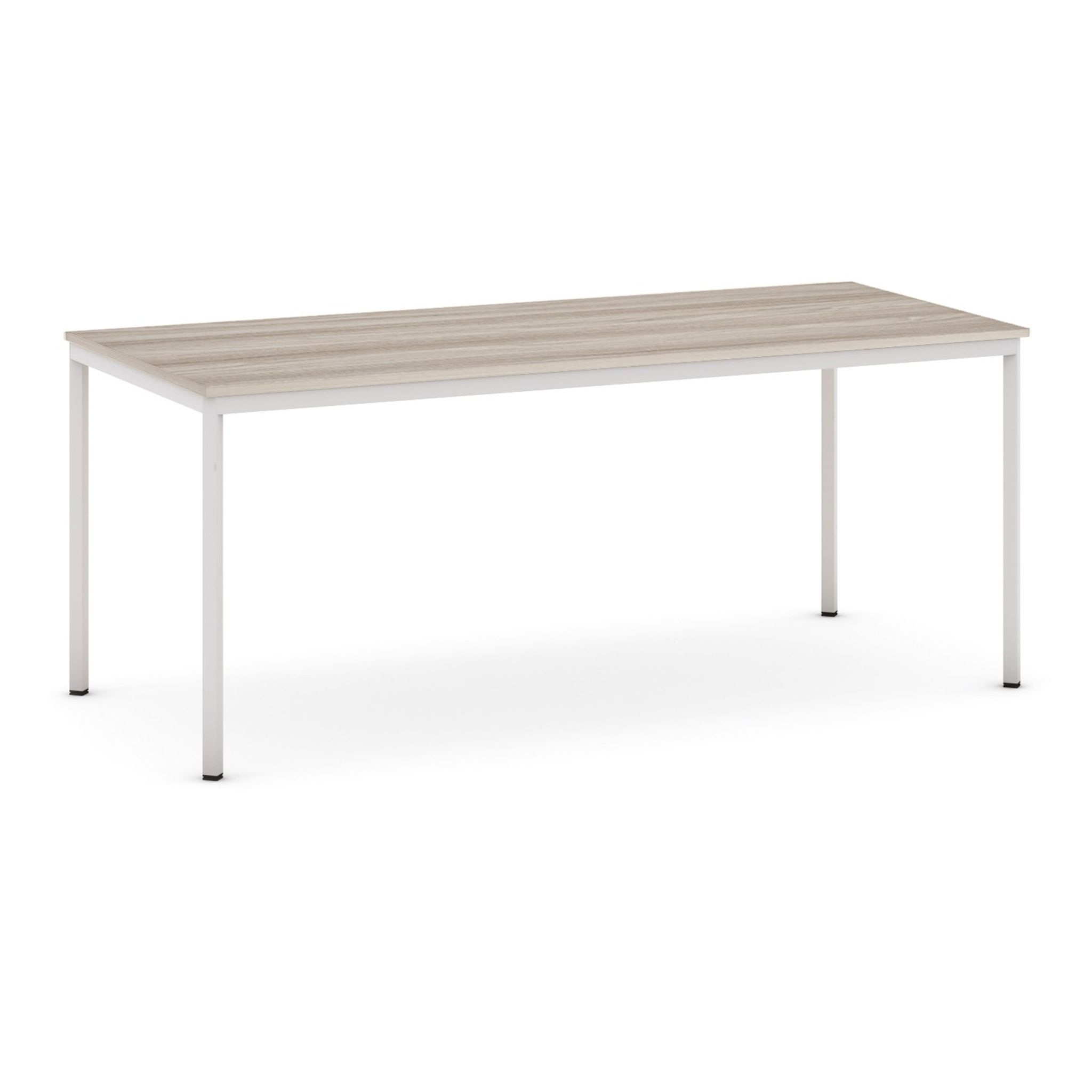 Esstisch, 1800 x 800 mm, Tischgestell grau, Eiche natur