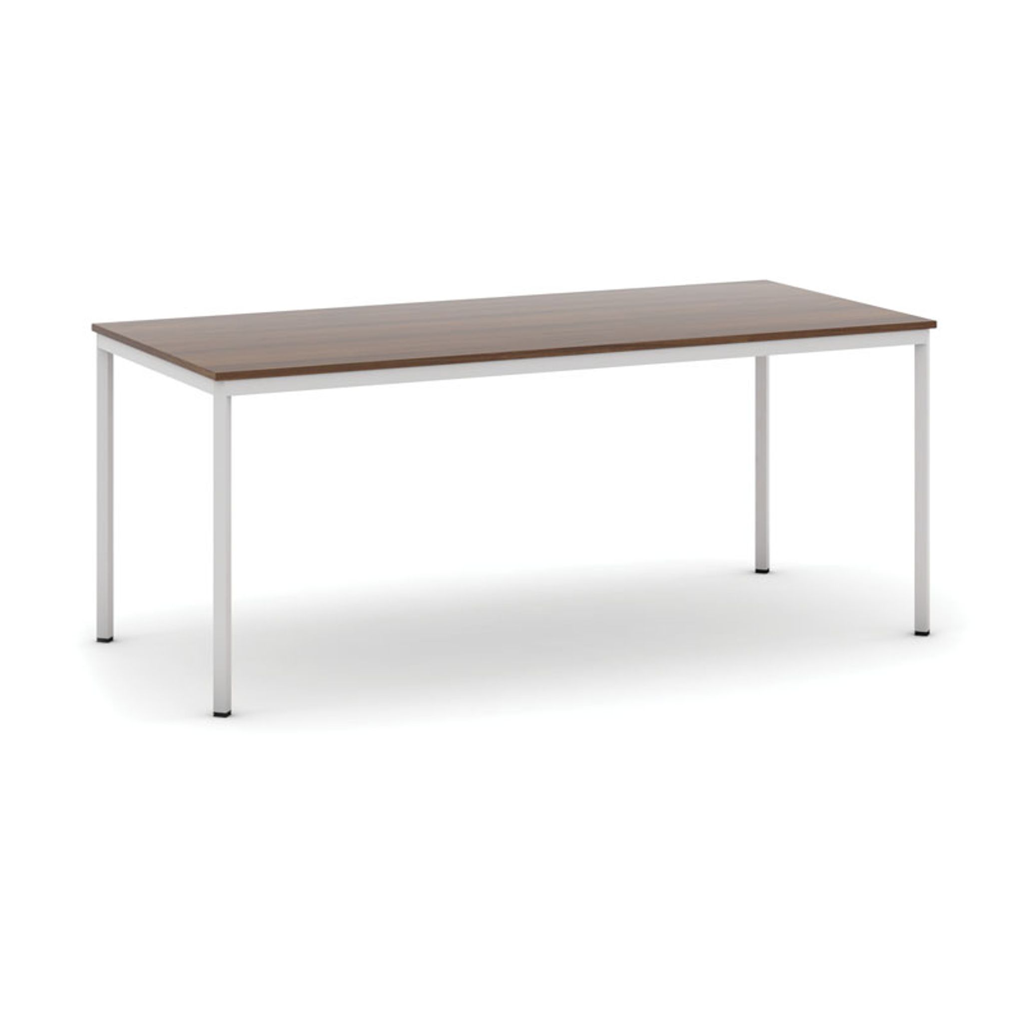 Esstisch, 1800 x 800 mm, Tischgestell grau, Nussbaum
