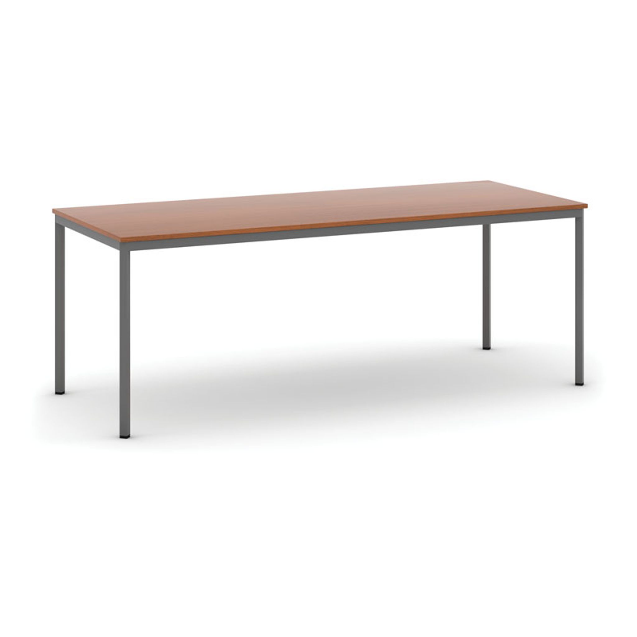 Esstisch, 2000 x 800 mm, Tischgestell dunkelgrau, Kirschbaum