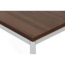 Esstisch, 2000 x 800 mm, Tischgestell grau, Nussbaum